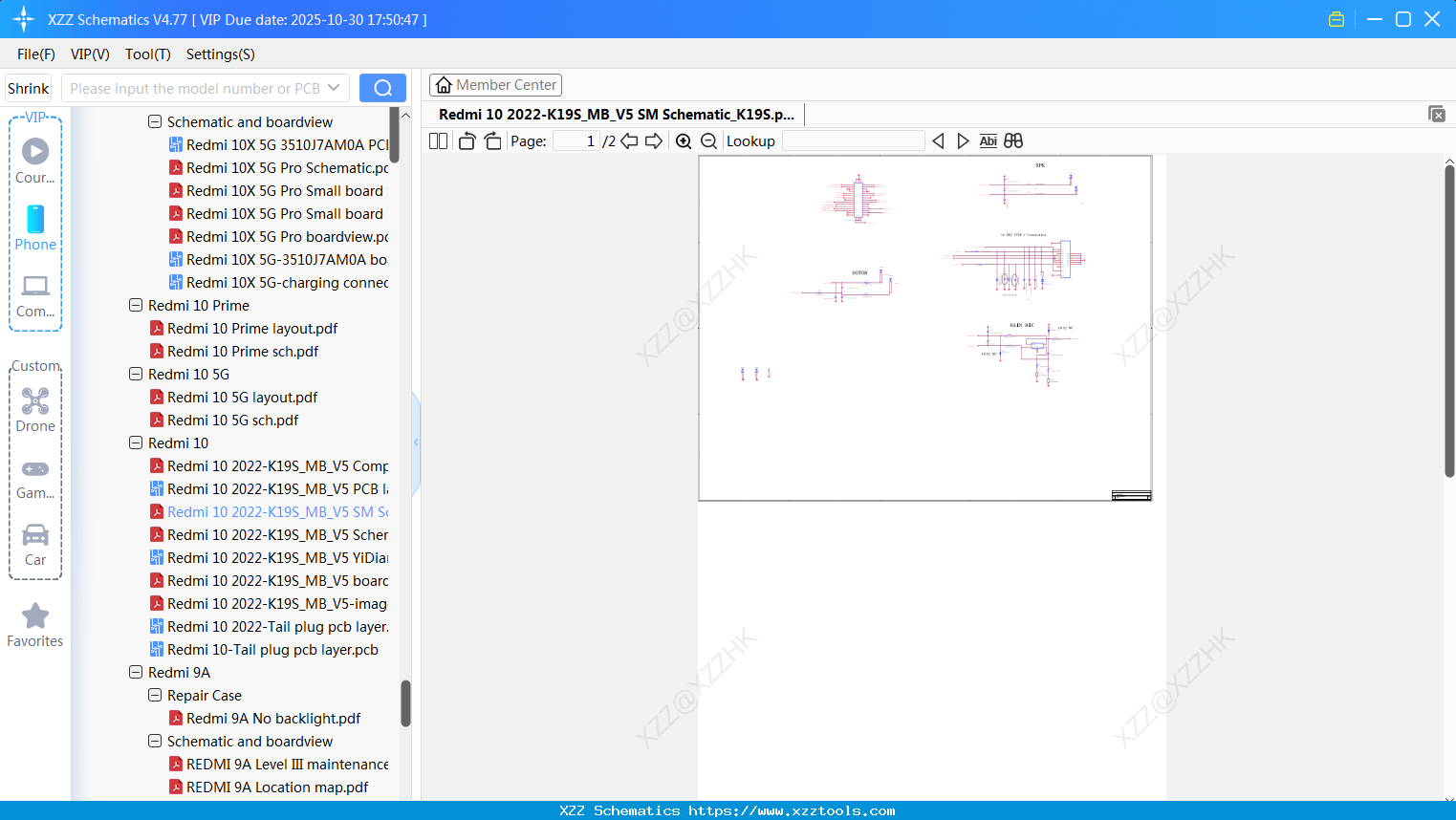 Xiaomi Redmi 10 2022-K19S_MB_V5 SM Schematic_K19S
